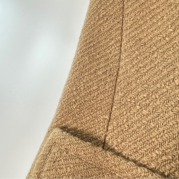 Bardley vintage wool blend peacoat tailored double breasted camel coat medium - Picture 9 of 15